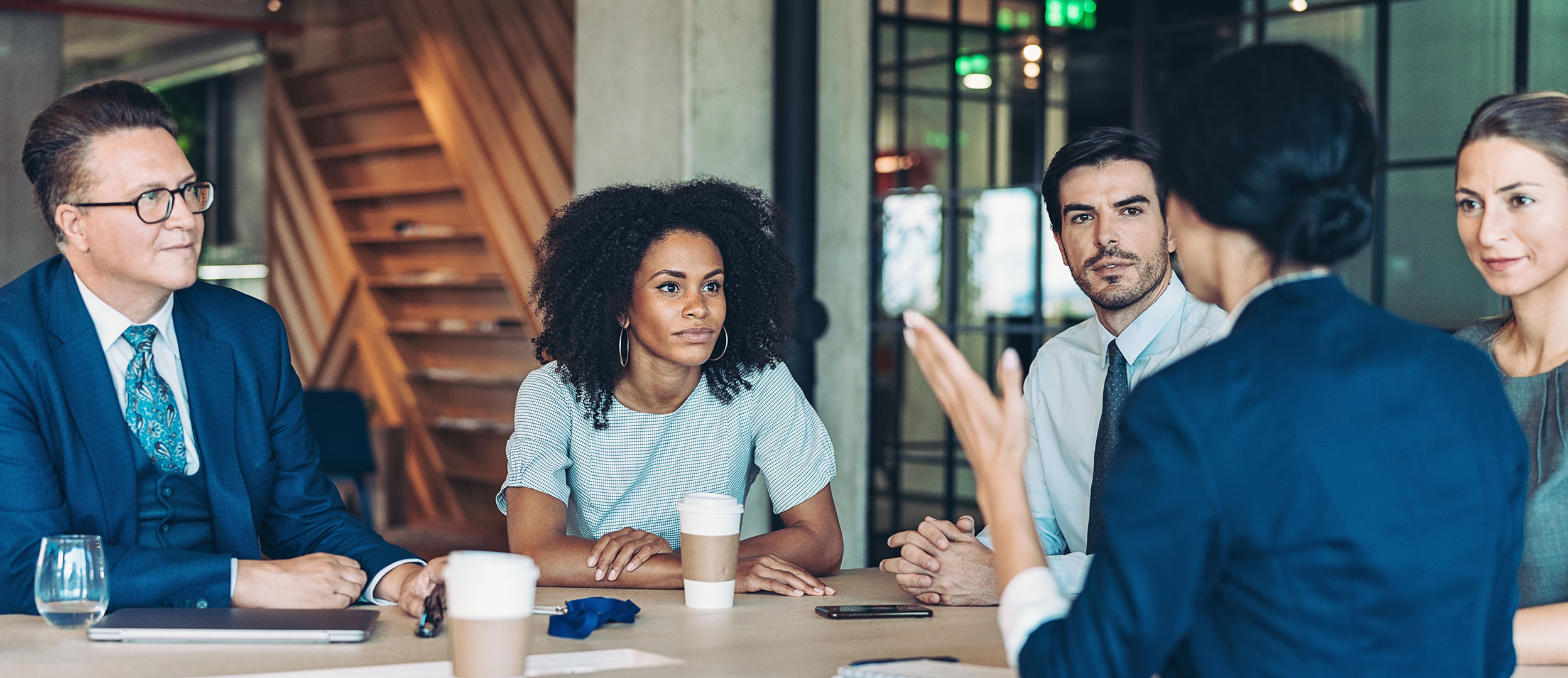 Group of people in conference room
