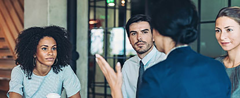 Group of people in conference room