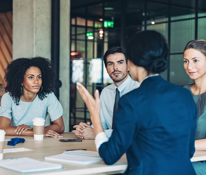 Group of people in conference room