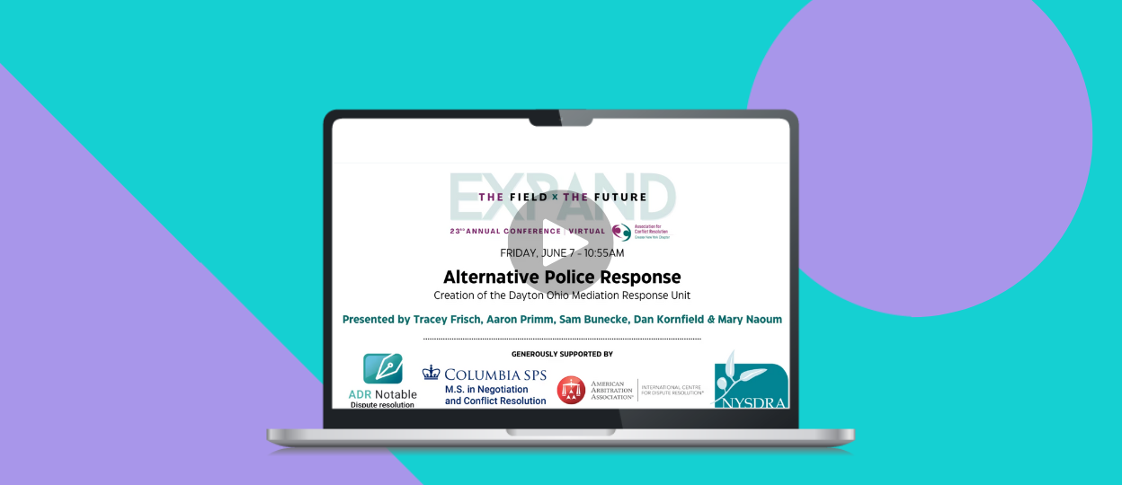 Grantee Presentation: Learn about the Creation of the Dayton Mediation Response Unit Grantee Presentation: Learn about the Creation of the Dayton Mediation Response Unit